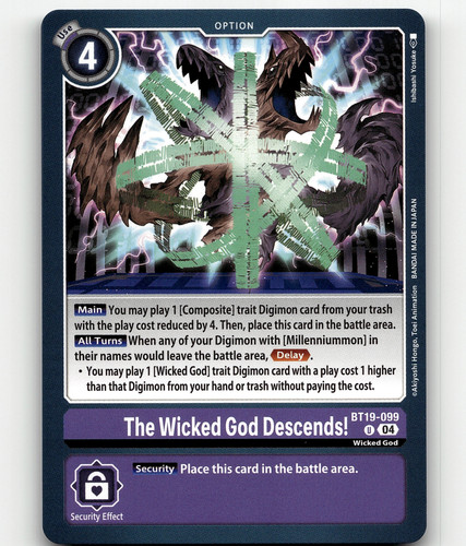 Digimon ccg the wicked god - digimon,