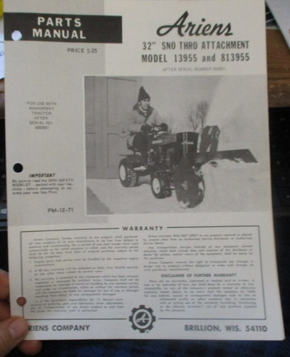 Ariens 13955 813955 inch - 813955,