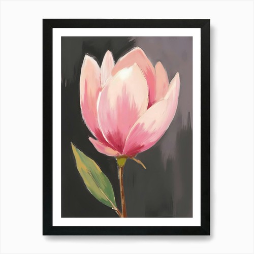 Magnolia art print framed - 13,