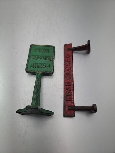 Arcade cast iron road signs - cast,