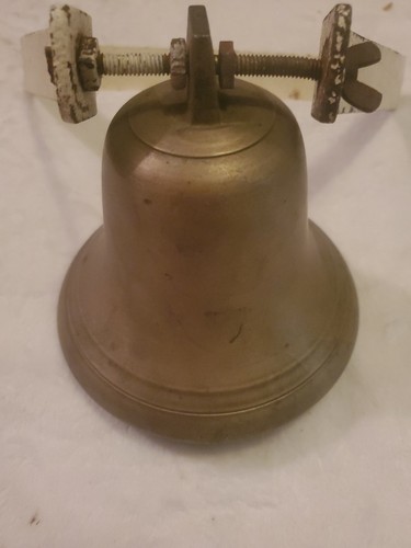 Vintage brass hanging ship - vintage,