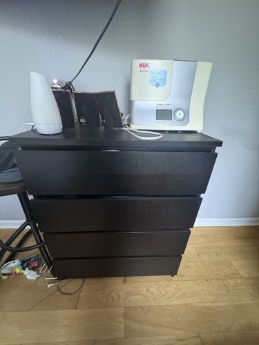 Black ikea dresser - black,