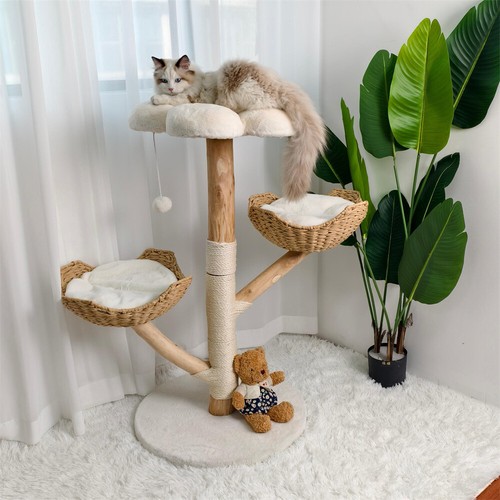 Large cat tree wood - cat,