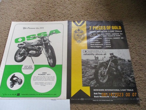 1971 1972 ossa pioneer 250cc - 1972,