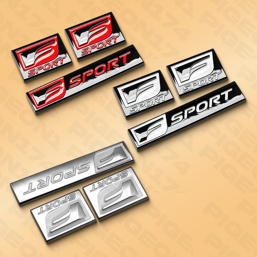 Fender trunk sport emblem - 3, f-sport