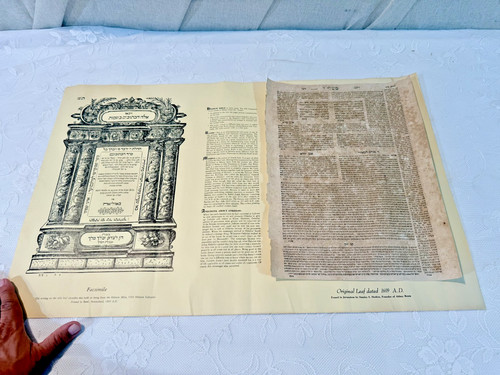 One original page antique - page,
