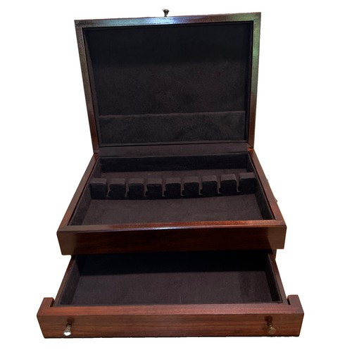 Vintage wood flatware storage - wood,