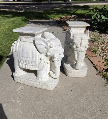 Vintage garden elephants - vintage, stool