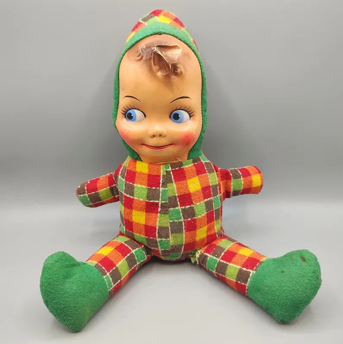 Vintage plush vinyl face - plush,