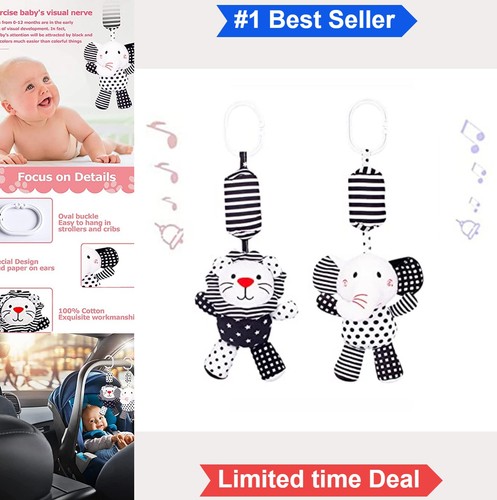 2pcs hanging rattle baby toys - hanging,