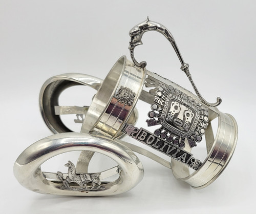 Handcrafted pewter wine bottle - handcrafted,