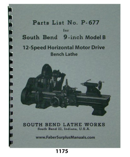 South bend model lathe - model, b
