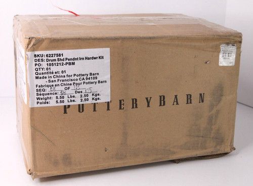 Pottery barn drum shade - pottery,