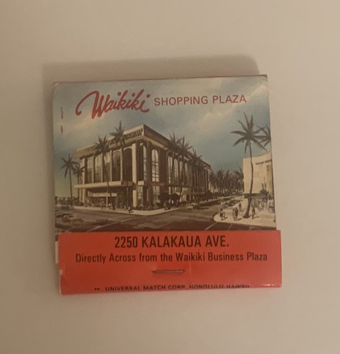 Vintage waikiki matchbook - waikiki,