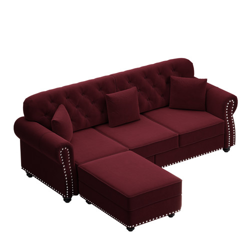 Chesterfield velvet sofa - chesterfield,