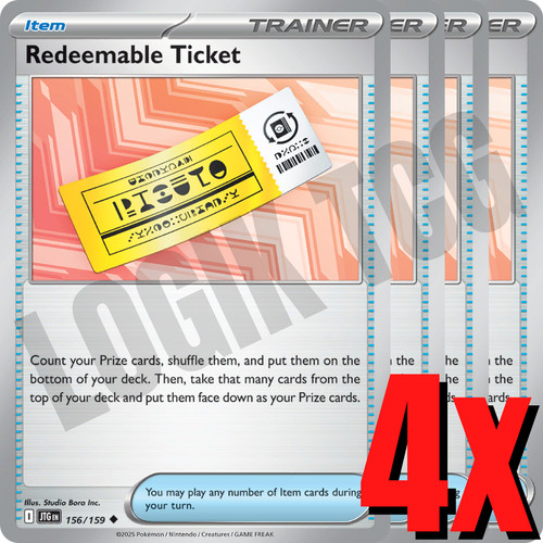 Redeemable ticket 156 159 - redeemable,
