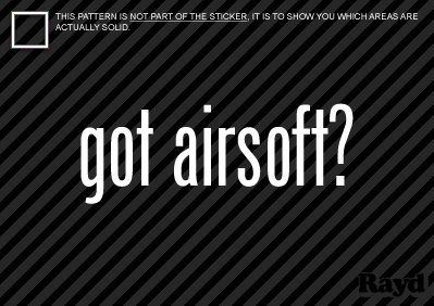 Got airsoft sticker decal - sticker,