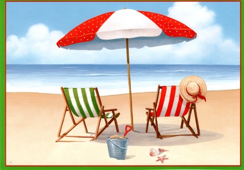 Christmas adirondack beach - adirondack,