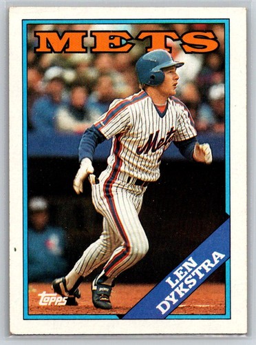 1988 topps 655 len dykstra - len,