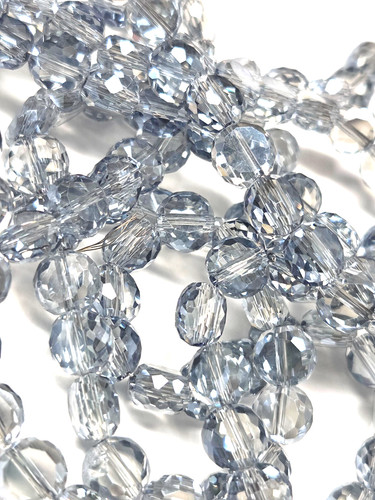75pcs crystal coin beads 8mm