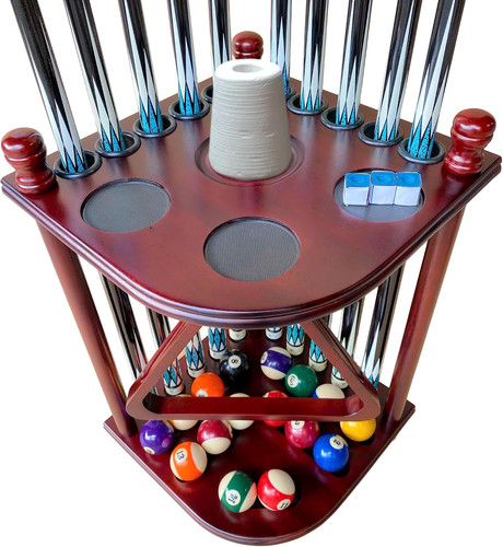 Pool cue rack floor stand - cue,
