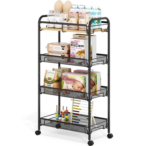 4tier metal utility rolling - 4tier,