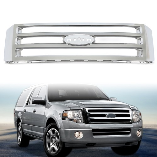 Front grille assembly chrome - front,