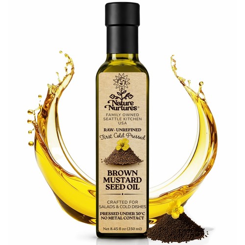 Brown mustard oil - mustard, raw