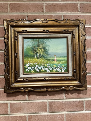 Vintage signed original oil - vintage,