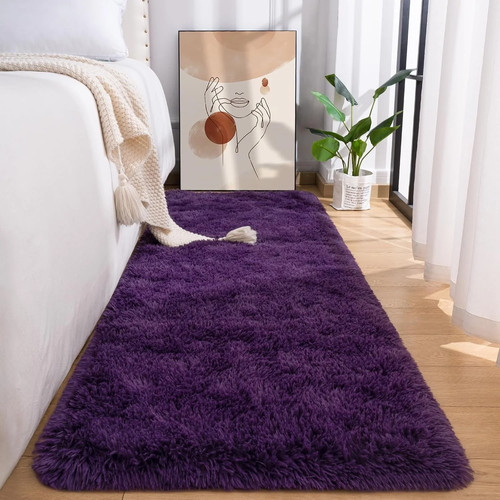 Fluffy runner rug for - runner, bedroom