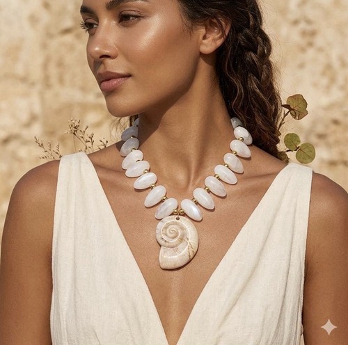 Boho spiral sea - spiral, shell