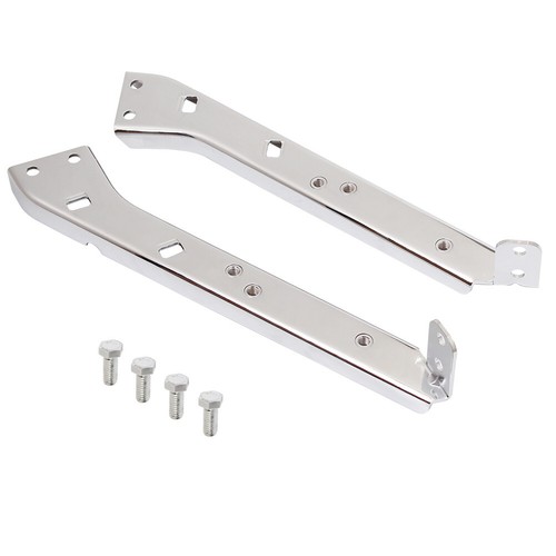 Chrome saddlebag rail support - chrome,