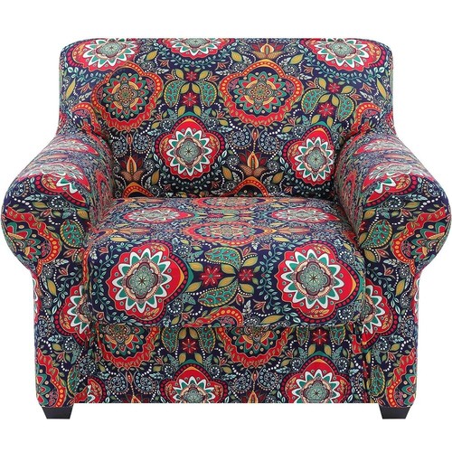 Printed elastic armchair