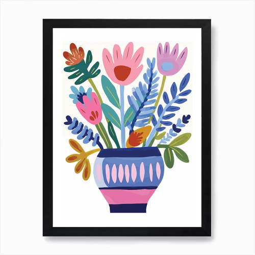 Vase flowers art print - of,