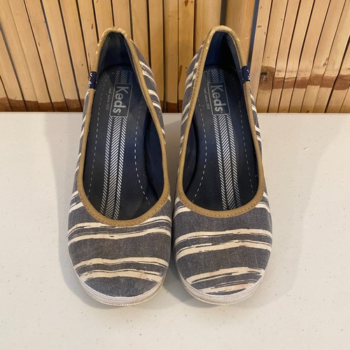 Keds damsel stripe wedge shoes - stripe,