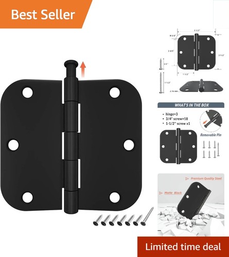 Matte black door hinges - matte,