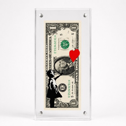 Banksy orange drip tag - “banksy”,