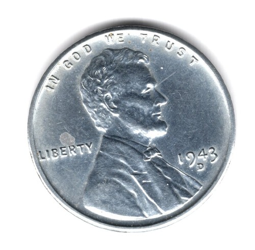 1943 steel lincoln wheat - steel,