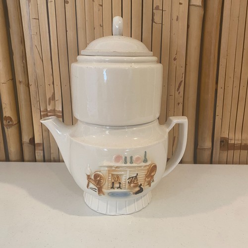 Vintage porcelier teapot - vintage,