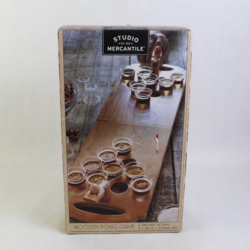 Studio mercantile wooden pong - wooden,