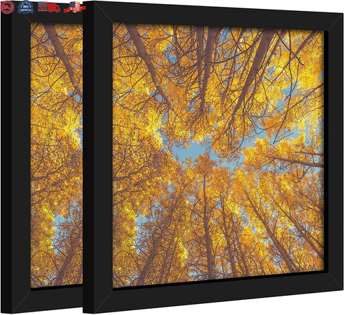 8x8 picture frame black set - in,
