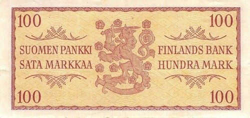 Finland 100 markkaa 1957 p - finland,