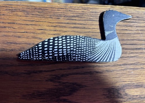 Antique loon hand carved wall - loon,