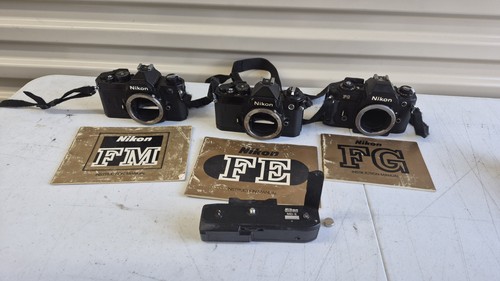 Lot nikon cameras fm - lot, fe,