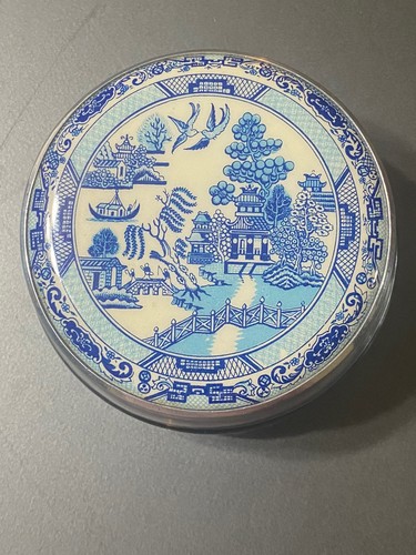 Antique blue willow powder - antique,