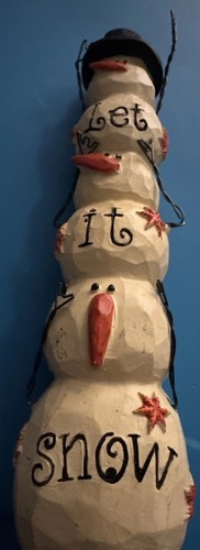 Resin snowman figurine let - figurine, it