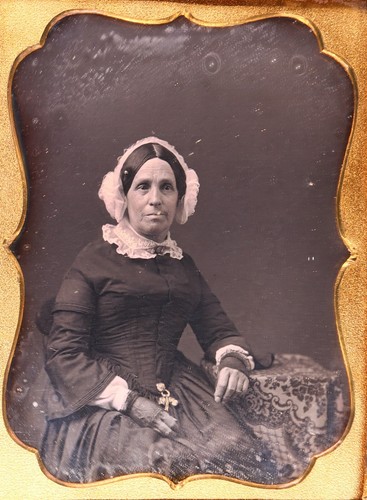 Older woman with arm resting - with,