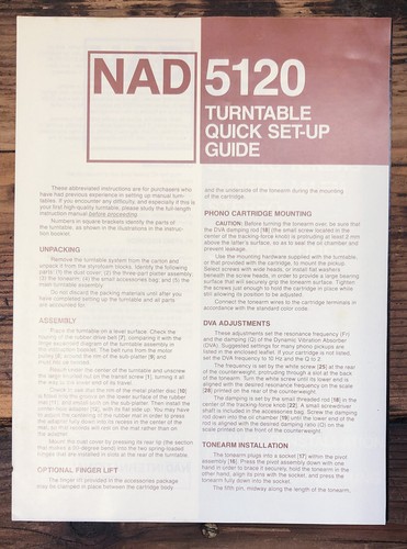 Nad model 5120 record - record, player