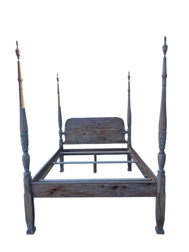 Vintage solid wood four poster - solid, four-poster