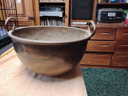 Antique copper candy kettle - copper,